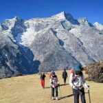 Walking with mountain View