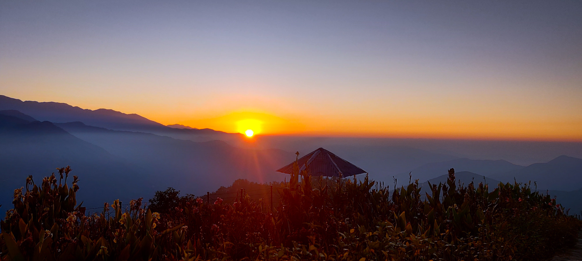sunrise view from Ghale Gaun