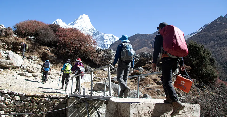 On the way to Dingboche