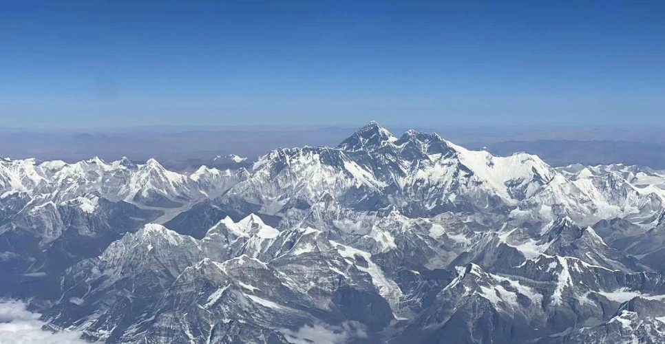 Mt. Everest view from plane
