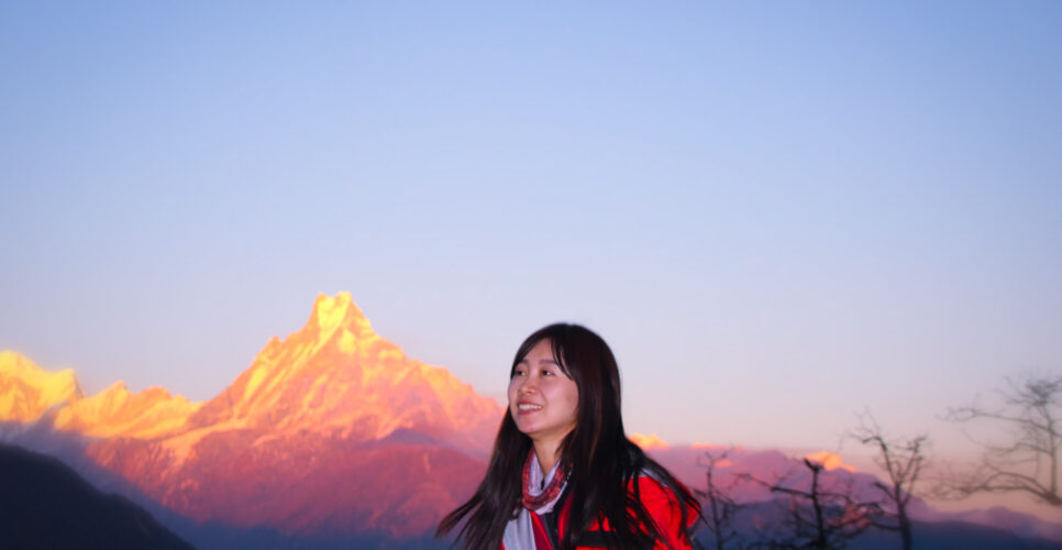 Close view of Mt. Fistail